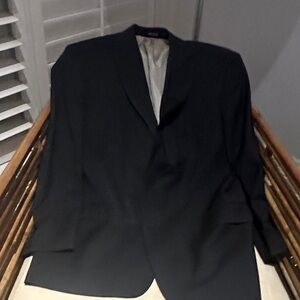 Boss Black Men's minimalistic pin stripe suit.